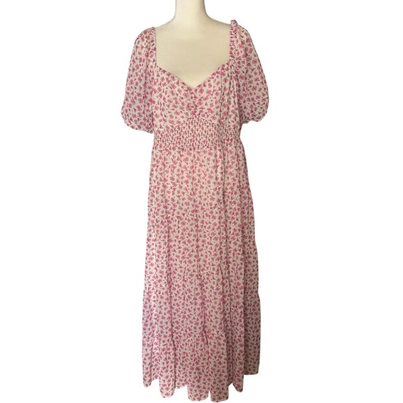 ARULA Dresses & Skirts - ARULA Pink Floral Maxi Dress